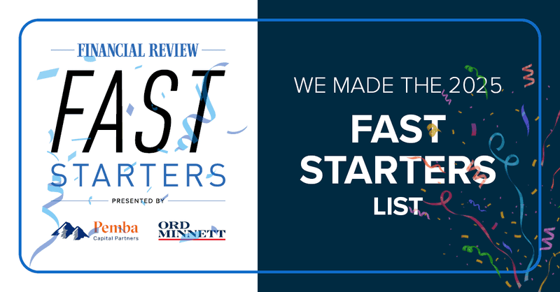 Avenue Bank earns a place on the AFR Fast Starters list!